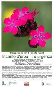 Proiezione del film Incanto d'erba ... e urgenza - Campolonghetto di Bagnaria Arsa - @ Sala Biblioteca